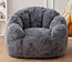 shredded foam filled sofa, memory foam bean bag sofa, oversized bean bag chair, faux fur bean bag